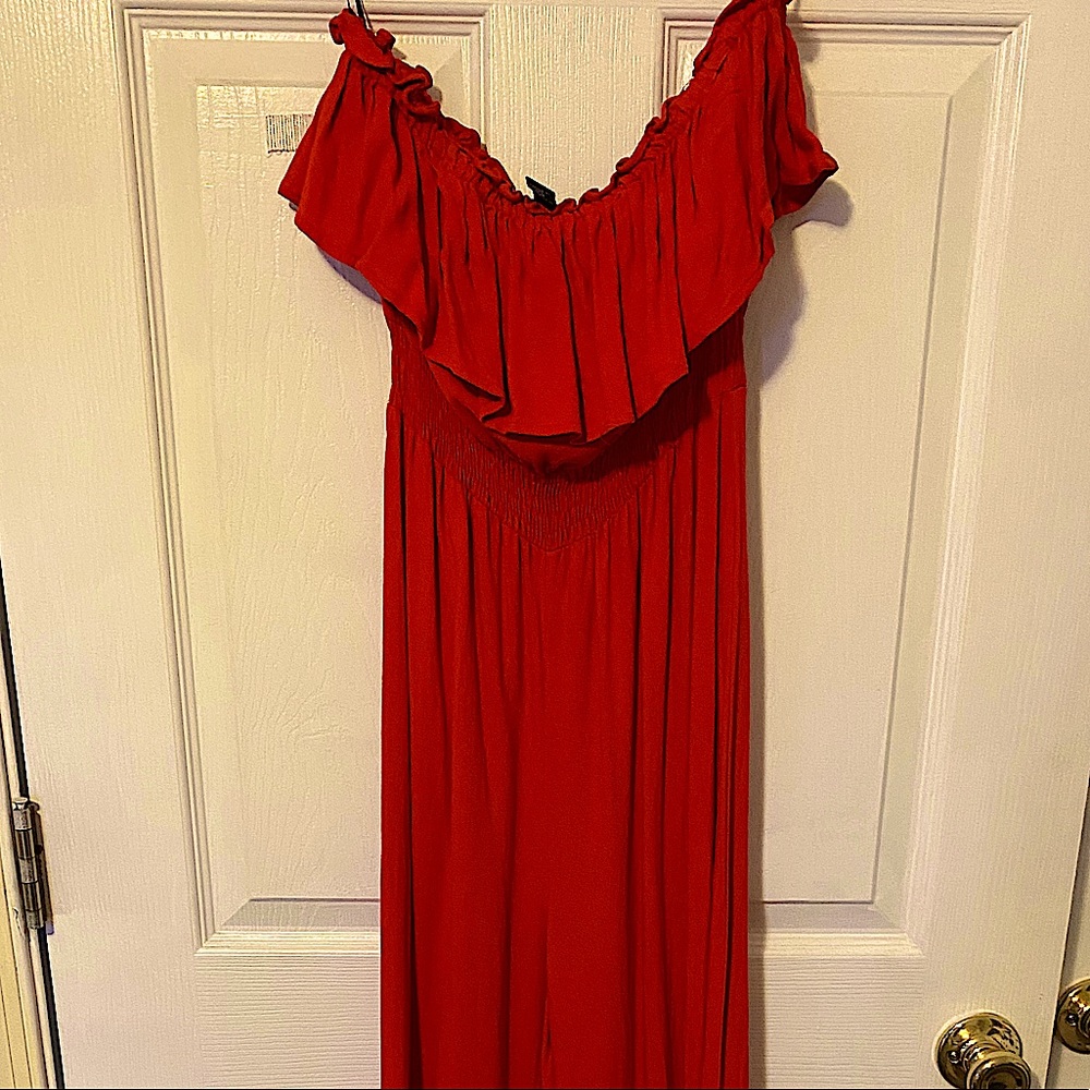 Red Strapless Jumper